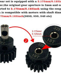 Traxxas Compatible RC Metal Spur Gear Set 54T 32P With 15T 17T 19T Pinions 5.0mm Bore And 3.175mm Coupler Replacement Gear Kit