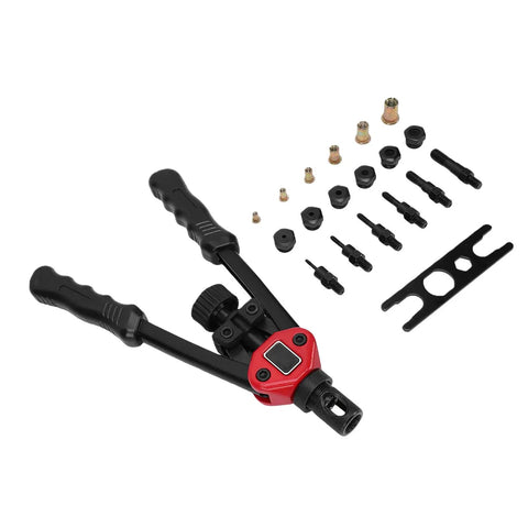 Pro Grade Rivet Nut Tool Kit With 175 Rivet Nuts And 6 Mandrels M3 To M10 for auto boat and industrial projects, versatile set