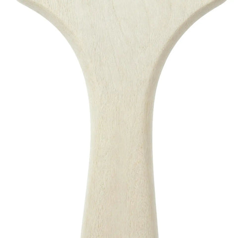 Smooth ergonomic wooden handle of Stain Applicator Set With Nylon Bristle Filaments, Trim Detail Edger, Lacquer Varnish Tool