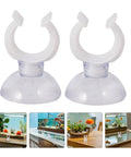 Ditch The Hassle And Get These 50pcs White Aquarium Air Hose Clamps With Rock Solid Suction Cups for securing tank hoses.