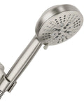 High Pressure Shower Head With Handheld Sprayer 8 Spray Settings Spot Resist Brushed Nickel Finish Easy Install wall mount