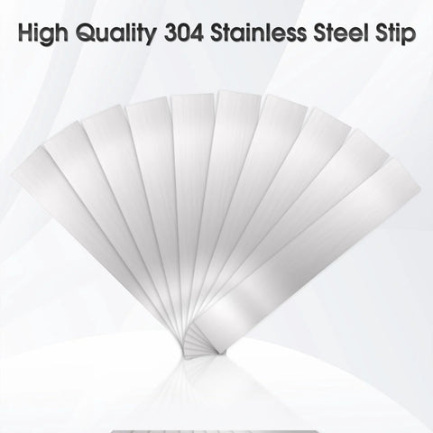 Leveling Shims Set For Precision Alignment In Machinery And Automotive With 30 Pcs Of 304 Stainless Steel Strips In Ten Thicknesses