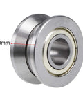 V Groove Ball Bearing Guide Pulley featuring 15mm inner bore, 41mm outer diameter, and 20mm ZZ sealed for 20mm shafts.