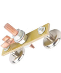 Heavy Duty Welding Magnet Ground Clamp With 4mm Insulated Iron Head Spotter Connector showing detailed design and magnetic base.