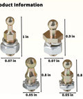 20-2 Throttle Ball Assortment For Carburetor Linkage Kit With Cadmium Plated Steel Construction Ideal For Connecting Rods To Throttle Bodies In Automotive Projects, four sizes