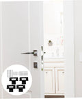 Heavy Duty Aluminum Window Hinge Casement Hardware For Home Decor Accessories Delivers Smooth Operation And Quick Installation In Tight Spaces Built To Last And Great For DIY Projects And Contractors, shown in black color set with screws for installation.