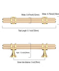 10 Pack 3 Inch Gold Knurled Cabinet Pulls Brushed Brass Kitchen Handles Dimensions