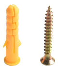 Beefy M8 Drywall Anchors Kit With Wall Expansion Screws M8x40 For Hollow Walls Zinc Plated Rust Resistant Set Rock Solid Hold For Shelves Curtains And Home Mounts Perfect For Damp Areas, yellow anchor and zinc screw