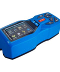 Rugged Portable Roughness Tester and Profilometer with diamond stylus, blue color, clear display, precise Ra Rz Rq Rt measurement.