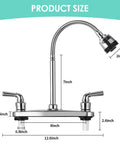Kickass Tool Free Rv Kitchen Faucet Featuring Flexible Spout And Lightweight Abs Construction built for easy installation in campers.