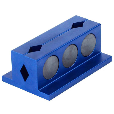 Aluminum 4 Inch Vise Jaw Protective Inserts With Magnetic Back Blue For Easy Pro Grade No Scratch Handling Of Aluminum Fittings During Assembly And Preventing Scarring On Vices