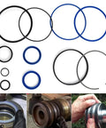 Beefed Up Hydraulic Log Splitter Cylinder Rebuild Seal Kit For 4.0 Bore X 1.75 Rod Fits Huskee Splitters Pack Of 11 Seals Replacement Kit