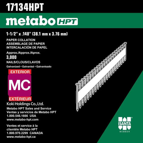 One And A Half Inch Framing Nails With Smooth Shank 0.148 Inch Gauge 36 Degree Strap Tite Paper Taped Metal Connector Nails