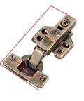 Hydraulic Cabinet Hinges With Dampers No Squeak Soft Close For Wardrobe And Cupboard Doors Copper Core Half Overlay DIY Friendly Install