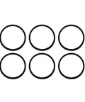 Pack of 10 ORBN235X10 Buna N Nitrile O Rings with 3.125-inch ID and 3.375-inch OD for oils and petroleum fluids, arranged in two rows.