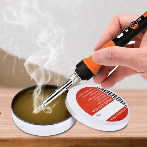 Soldering iron with Tin Lead Solder Wire Kit With Rosin Paste Flux 60-40 Core Solder 0.8mm Diameter 50g for electrical soldering