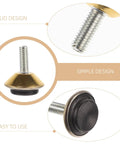 Beefy Adjustable Furniture Leveling Feet for Tables Chairs and Cabinets Heavy Duty Iron and PVC Floor Levelers