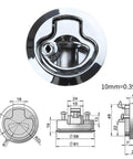 Heavy Duty Camper Cabinet Lock Latch for Motorhome RV Boat and Caravan with Combination Zinc Alloy Drawer Security Lock
