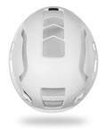 Top view of Hi Viz Safety Helmet Zenith X ANSI Compliant White With Adaptive Fit System DRY Plus Moisture Wicking Fabric and HD Shell