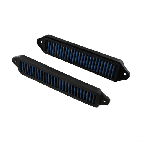 Upgrade Your Ride With These Blue Hood Scoop Filters Compatible With 3 Series E90 E92 E93 And X1, durable black and blue design