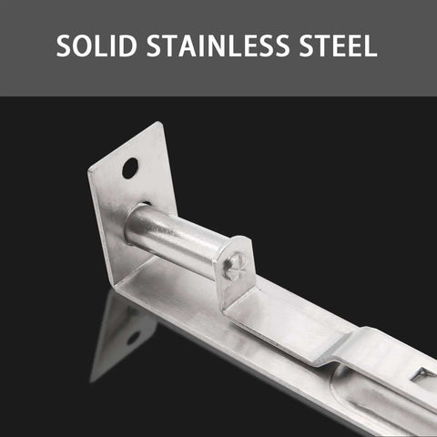 6 Inch Flush Bolt For Double French Doors And Patio Wood Doors Built Tough Heavy Duty Stainless Steel Concealed Sliding Door Latch