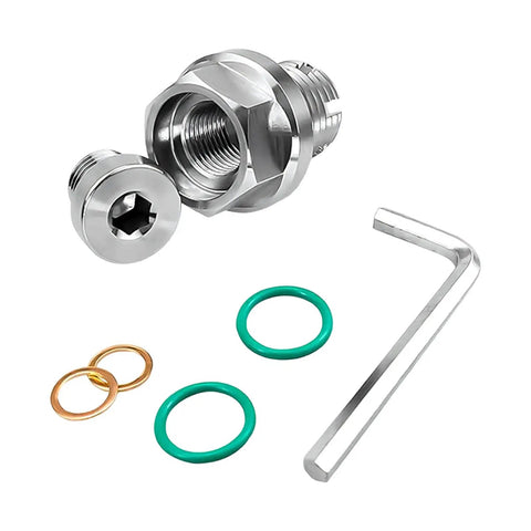 No Drill Oil Drain Plug Repair Kit M12x1.25 For Japanese Cars With Stainless Steel Bolt And Gasket Self Tapping Thread Fix For Stripped Holes, kit parts