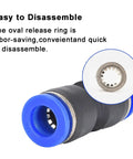 Straight Push To Connect Pneumatic Fittings 4mm Tube OD Quick Release Air Line Hose Kit Set Ten Pieces High Pressure Resistant
