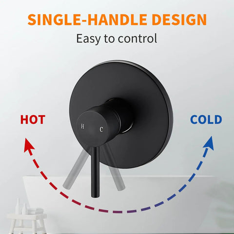 Beefy Matte Black Tub Shower Faucet Kit Featuring Top Shelf High Pressure Rainfall Spray For Dead Simple Bathroom Upgrades And Knockout Smooth Water Flow Straight Up Reliable Plumbing Fix In Any Home