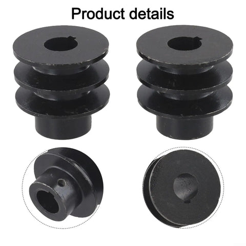 Sick Of Engine Failure Get This Awesome Dual Groove V Belt Pulley For 168F And 170F Engines Made With Heavy Cast Iron For Total Durability And Better Power Transmission Performance Plus 19mm Bore Fits A Type Sheave Motor Upgrades Like A Boss. 2-pack cast iron dual groove V belt pulleys, 19mm bore