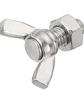 Built Tough M8 Wing Bolts And Butterfly Screws Paired With Hex Nuts Crafted From 304 Stainless Steel For Rust Proof Outdoor Builds And Zero Hassle Hand Tightened Assembly.