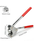 100 Pcs Round Lead Seals Kit With Easy Grip Sealing Pliers And Crimper 10x5mm Seals Red Handle Includes 100m Copper Wire