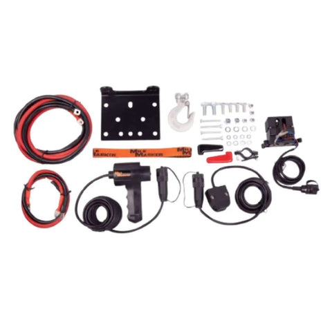 Installation kit for PE3500 3500 Lb ATV Winch With 50 Ft Synthetic Rope Waterproof 2.4 HP Permanent Magnet Motor and Load Brake