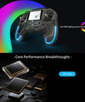 Open Source RC Transmitter With 2.4 Inch IPS Screen, Gyro Stabilized 2.4GHz Radio showing RGB lighting and H7 Core chip
