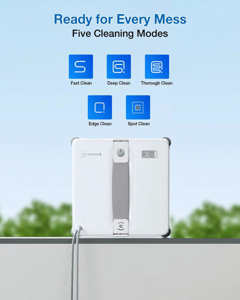 Winbot Mini 2 Window Cleaning Robot With 5 Smart Cleaning Modes And Win SLAM 4 Point 0 Navigation For No Sweat Auto Glass Cleaning On Windows Mirrors And Glass Doors