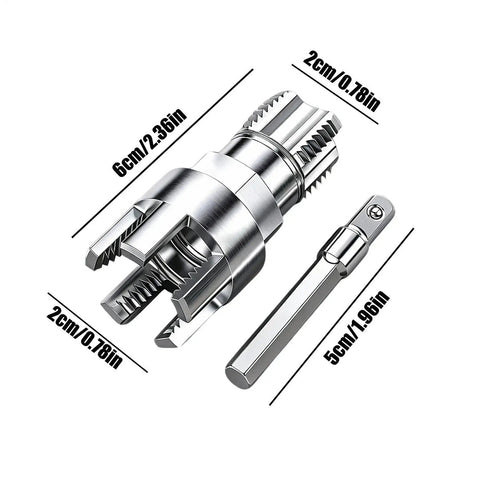 Pro Grade Alloy Pipe Threader And Trimmer, Internal External Wall Cutter With Smooth Deburring Edge, 6cm steel tool