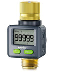 All Direction Water Flow Meter With Brass Inlet And Outlet 180 Degree Screen Flip for easy gallon and liter readouts