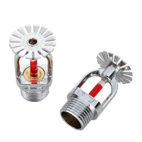 Five Pack Pro Grade Brass Pendent Fire Sprinkler Head 1 2 Inch DN15 Heat Activated At 68 Degrees Celsius for commercial fire safety.