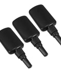Phenofice Black Glue Dispensing Bottles 50 Ml Hdpe Precision Nozzle Set displayed in a trio for art and craft projects.