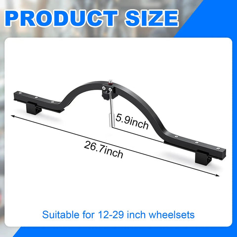 Pro Adjustable Wheel Alignment Tool Badass Heavy Duty Gear For Squaring Up Road Mountain And Bmx Bikes Fits 12 To 29 Inches No Sweat Dish Calibration