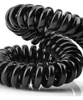 Built Rugged Retractable Spiral Coil Cord With Telescopic Spring Extension Cable showcasing the coiled black design for easy storage.