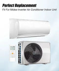 Replacement DC Brushless AC Motor For Midea Inverter Indoor Unit, 310V 58W 1350R/Min CCW shown with AC unit and remote