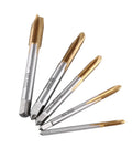 Grab This Premium M8 Metric HSS Thread Tap Kit With Forward Chip Ejection And Hard Coating For Rugged Repair Jobs And Serious Cutting Tasks That Need Top Tier Durability And Precision In Every Single Screw Operation. Set of 5 HSS M8 taps, hard coated, for thread cutting