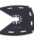 3 In 1 Oscillating Tool Blade For Cutting Scraping Grinding Wood Metal Plastic, high carbon steel accessory close-up