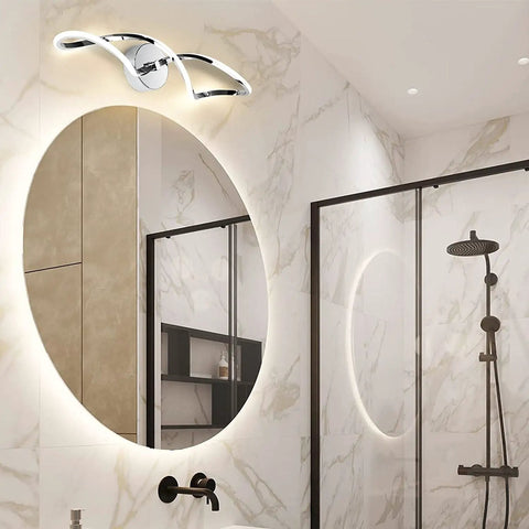 Modern Dimmable Vanity Light Fixtures Warm 3000K Waterproof And Rustproof Wall Sconces for bathroom above mirror