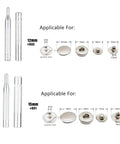 7 Pack Leather Rivet Setter Tools Kit for Leathercraft with Die Punch Snap Fasteners and Rivets, applicable for 12mm and 15mm sizes