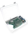 All In One PCB Prototyping Kit With 31 Double Sided Boards In Five Sizes, 140 Jumper Wires, Tweezers, And 40 Pin 2.54mm Header Connectors