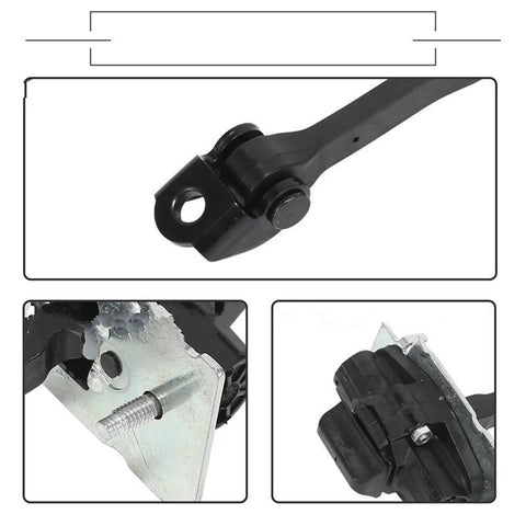 Close-up of Peugeot 308 SW II Door Check Strap Front Left Right Replacement Heavy Duty Metal Door Hinge Stopper, OEM 9677466980