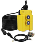 Yellow dump trailer remote control switch for 4 wires 12V DC hydraulic pump power units with up and down buttons
