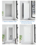 Installation steps for Badass Aluminum Access Panel Door For Drywall And Attics With Slick Hidden Design Honeycomb Core Waterproof Rust Proof Heat Insulated No Sweat Install For HVAC Ducts And Valves 26 By 56 Inches.
