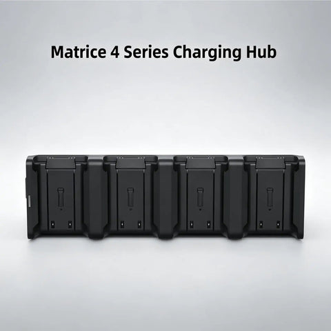 Front view of Matrice 4 Series Drone Charging Hub with Multi Battery Charger for TB Batteries Rapid 4 Battery Station